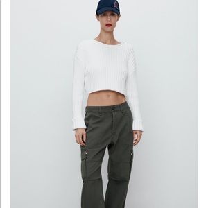 Zara crop sweater